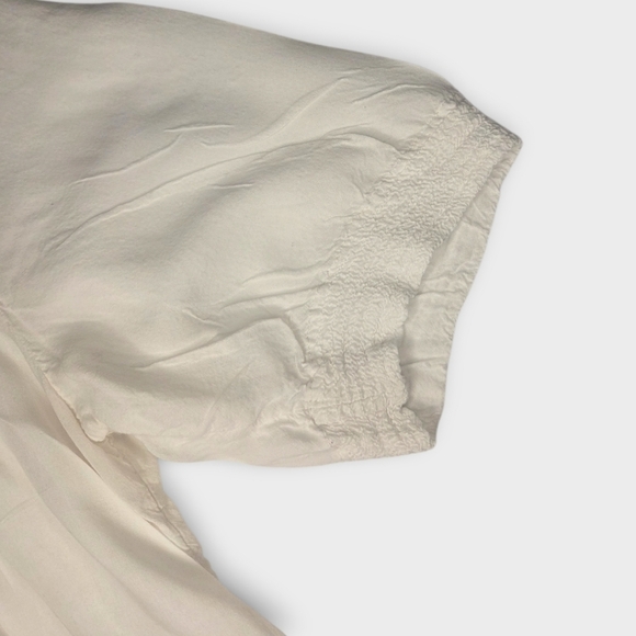 Wilfred Ivory Peasant-Style Blouse - Small - Picture 3 of 8